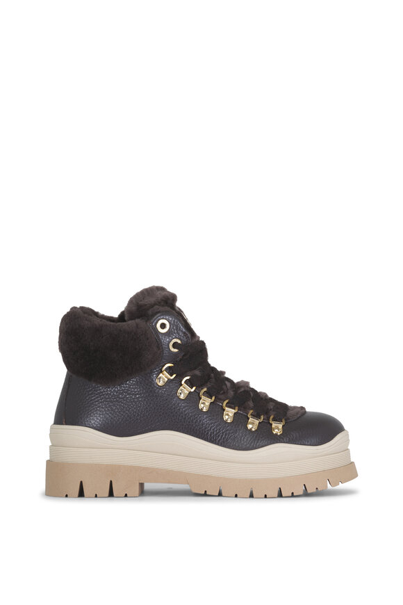 Bogner Arosa Dark Brown Leather Short Boot - view 2