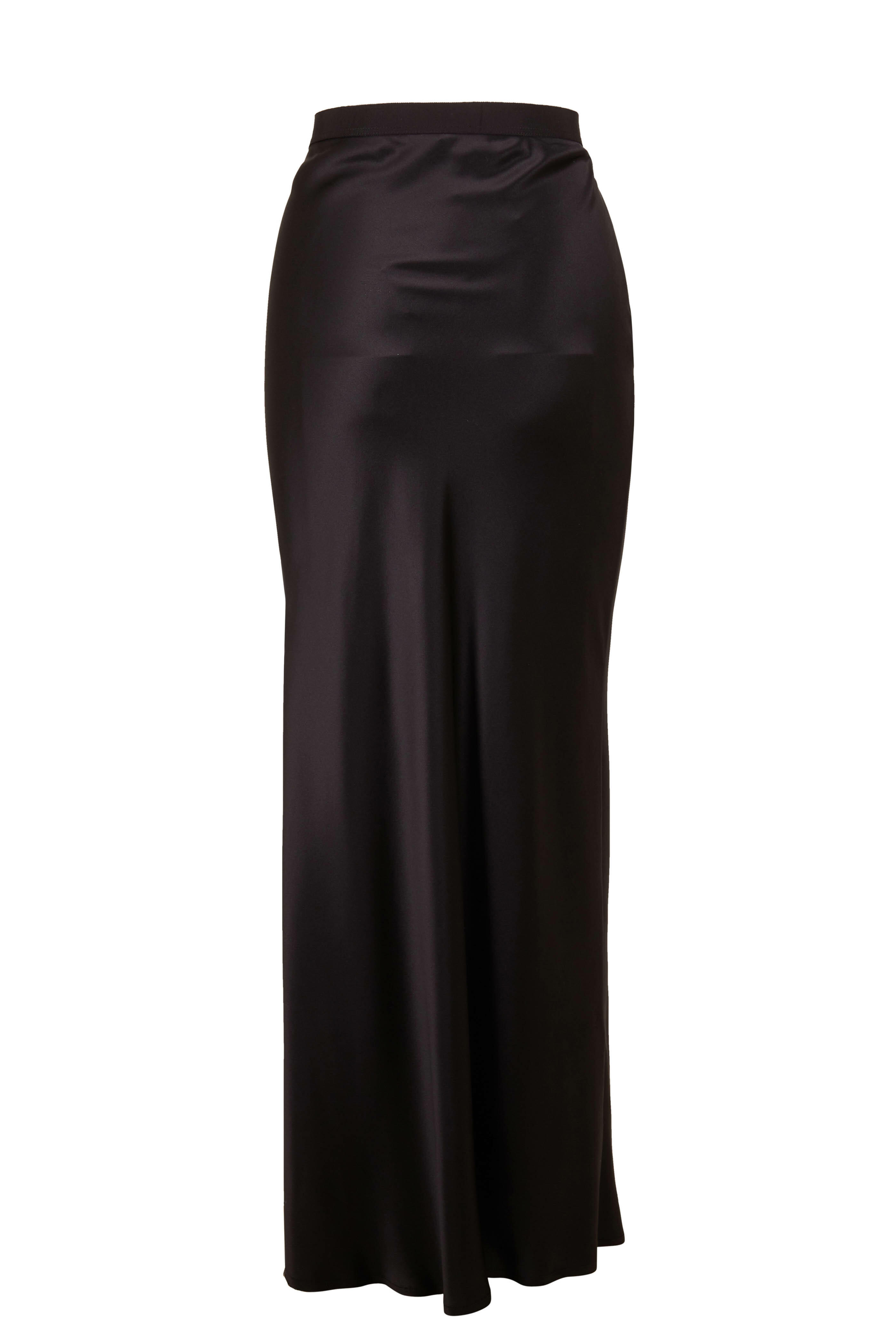 Nili Lotan - Maya Black Silk Maxi Skirt