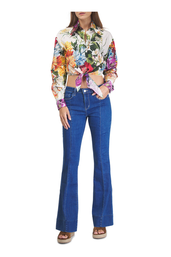 Dolce & Gabbana Floral Print Cropped Blouse - view 2