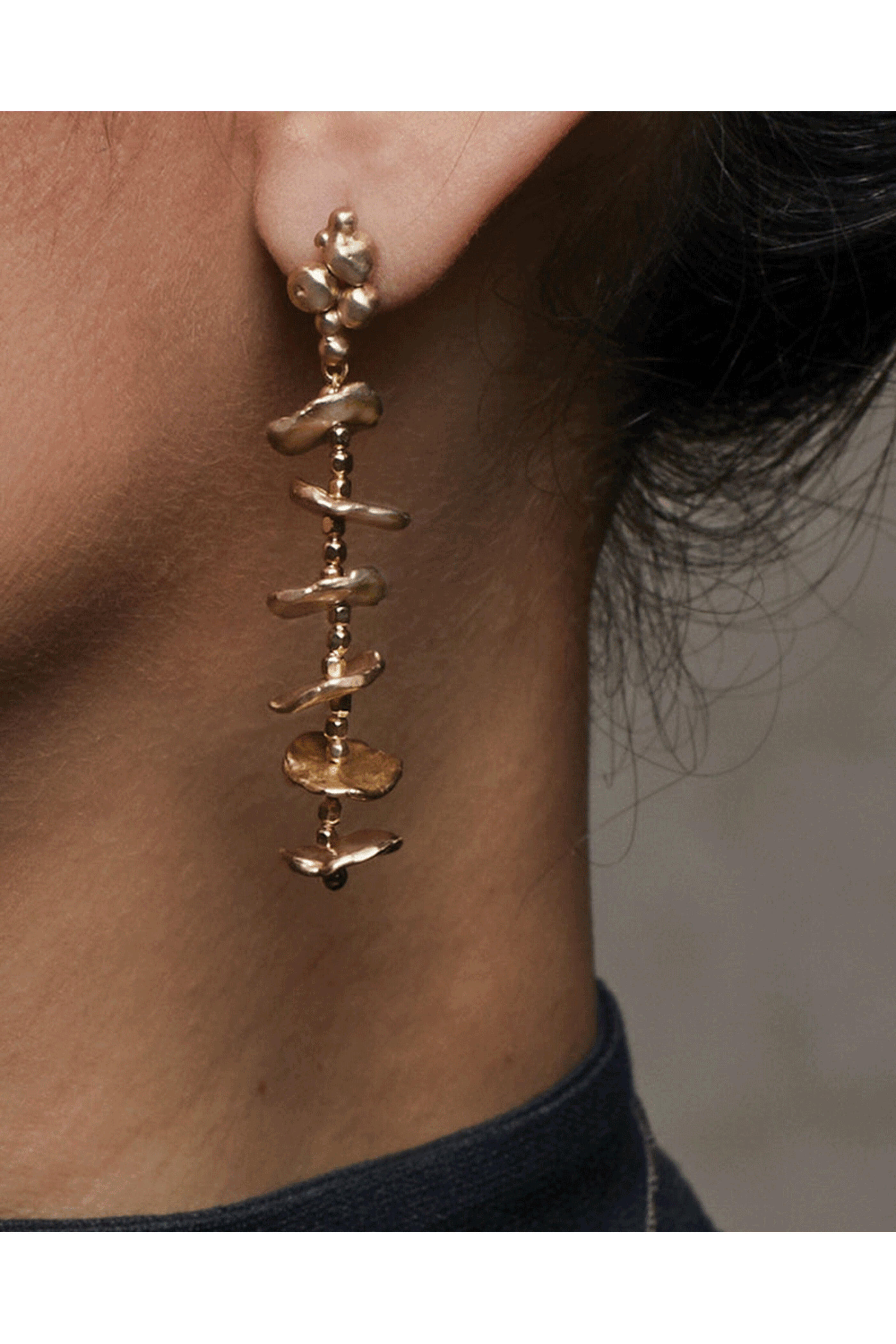 Julie Cohn Design - Hoya Bronze Statement Earrings