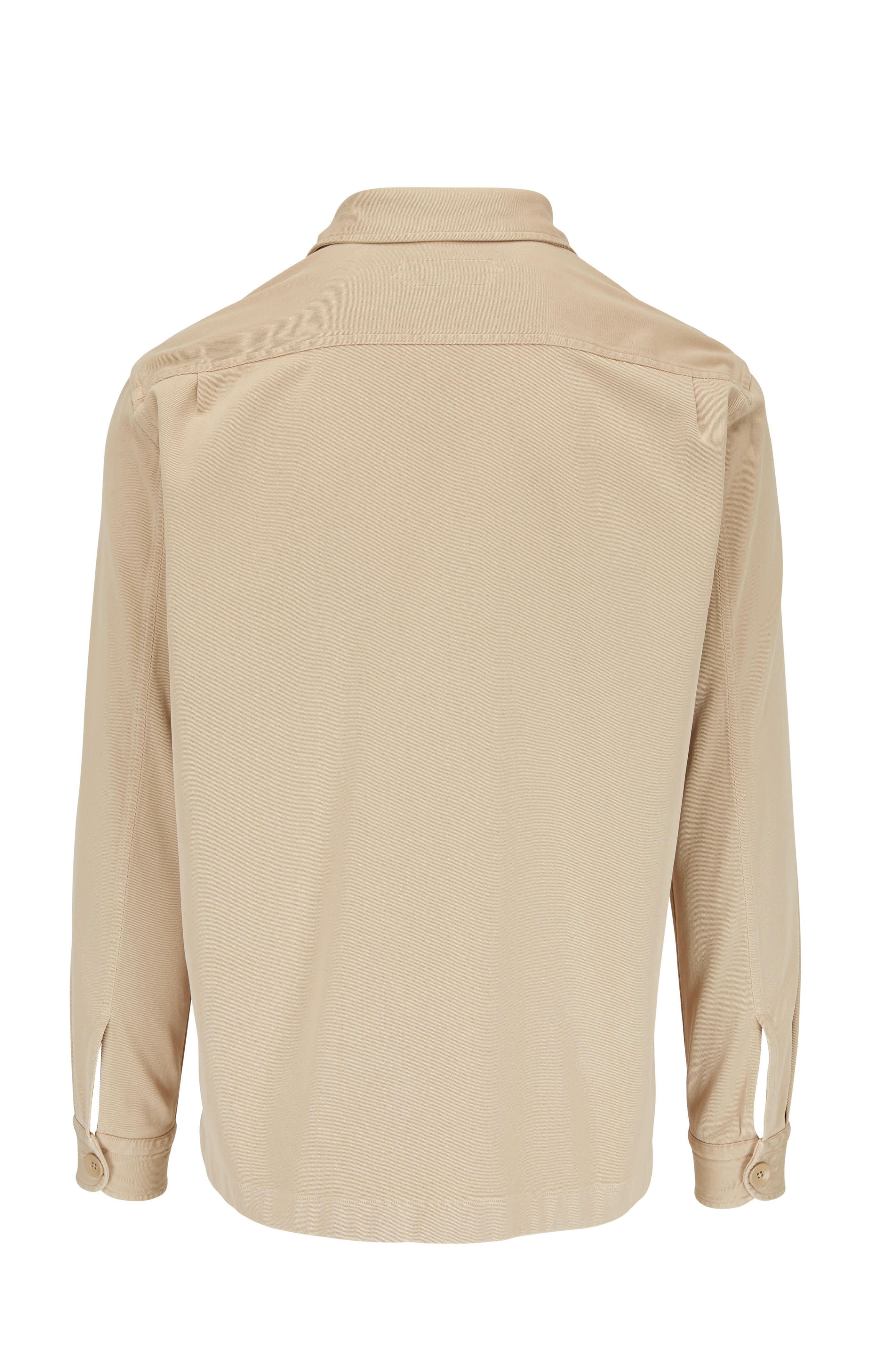 Tom Ford - Beige Cotton Twill Overshirt | Mitchell Stores