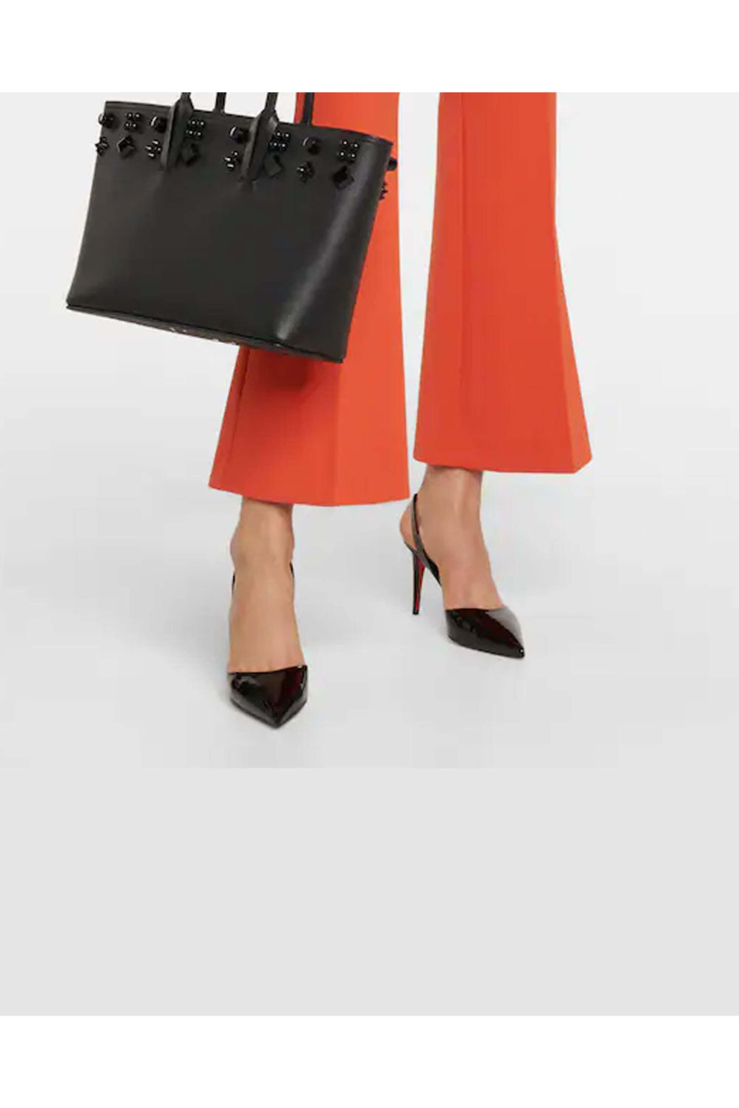 Christian Louboutin - Astrid Patent Leather Slingback Pump in Black