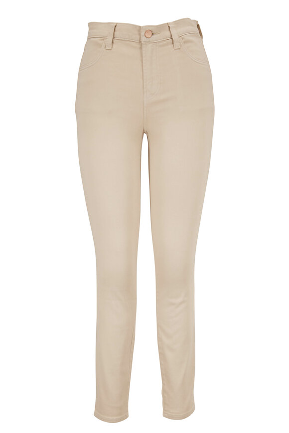 J Brand - Alana Khaki High-Rise Cropped Skinny Jean