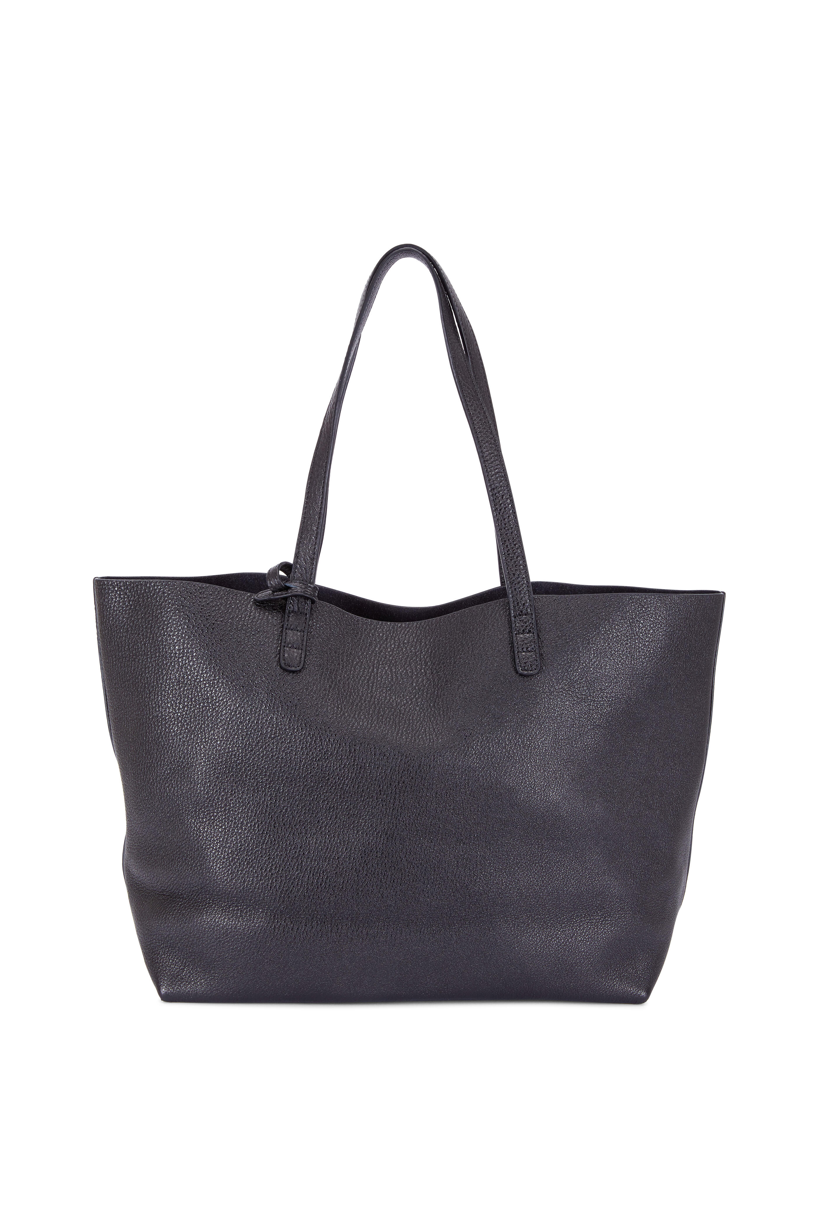 Mansur Gavriel - Black Pebbled Soft Leather Large Tote