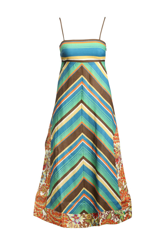 Alémais Charlie Chevron Stripe Day Dress
