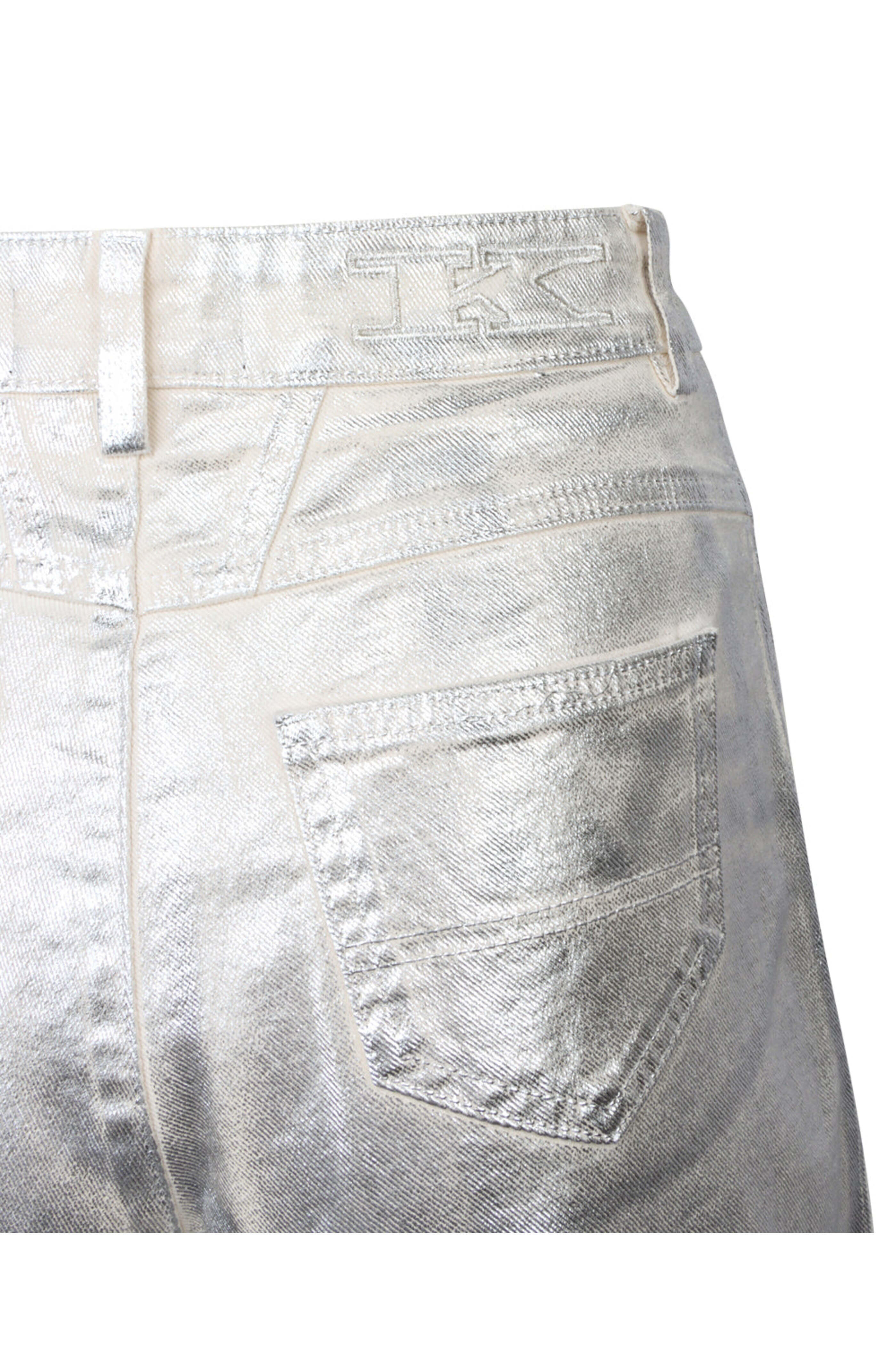 Kiton - Straight Leg Jean in Silver