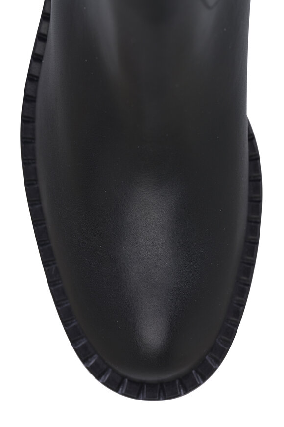 Aquatalia Georgetta Black Leather Short Boot - view 5