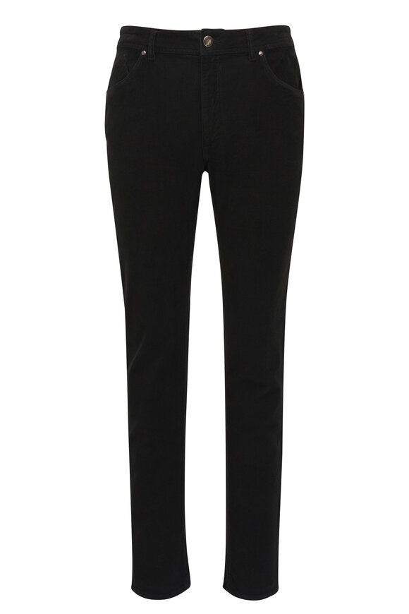 Barmas Black Stretch Corduroy Pant