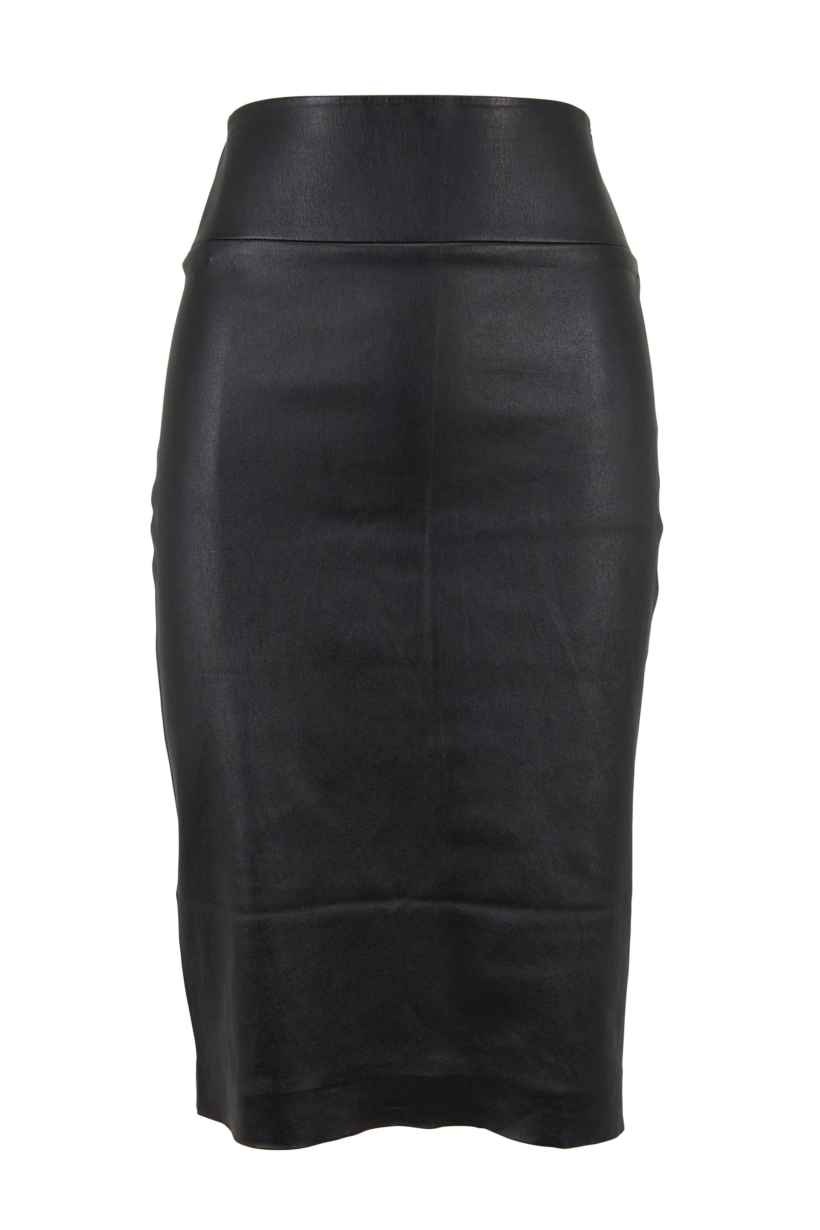 SPRWMN - Black Leather Pencil Skirt | Mitchell Stores
