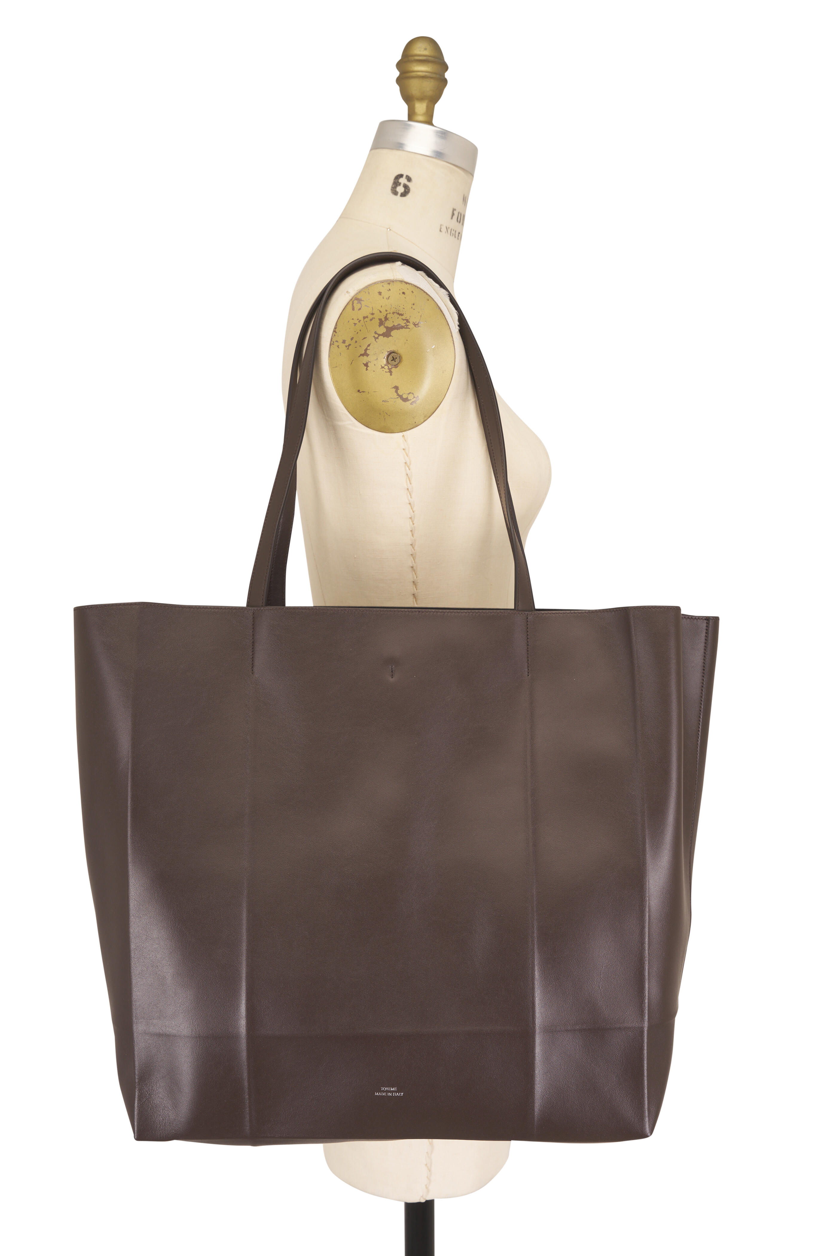 Totême - Roam Brown Leather Tote - view 7