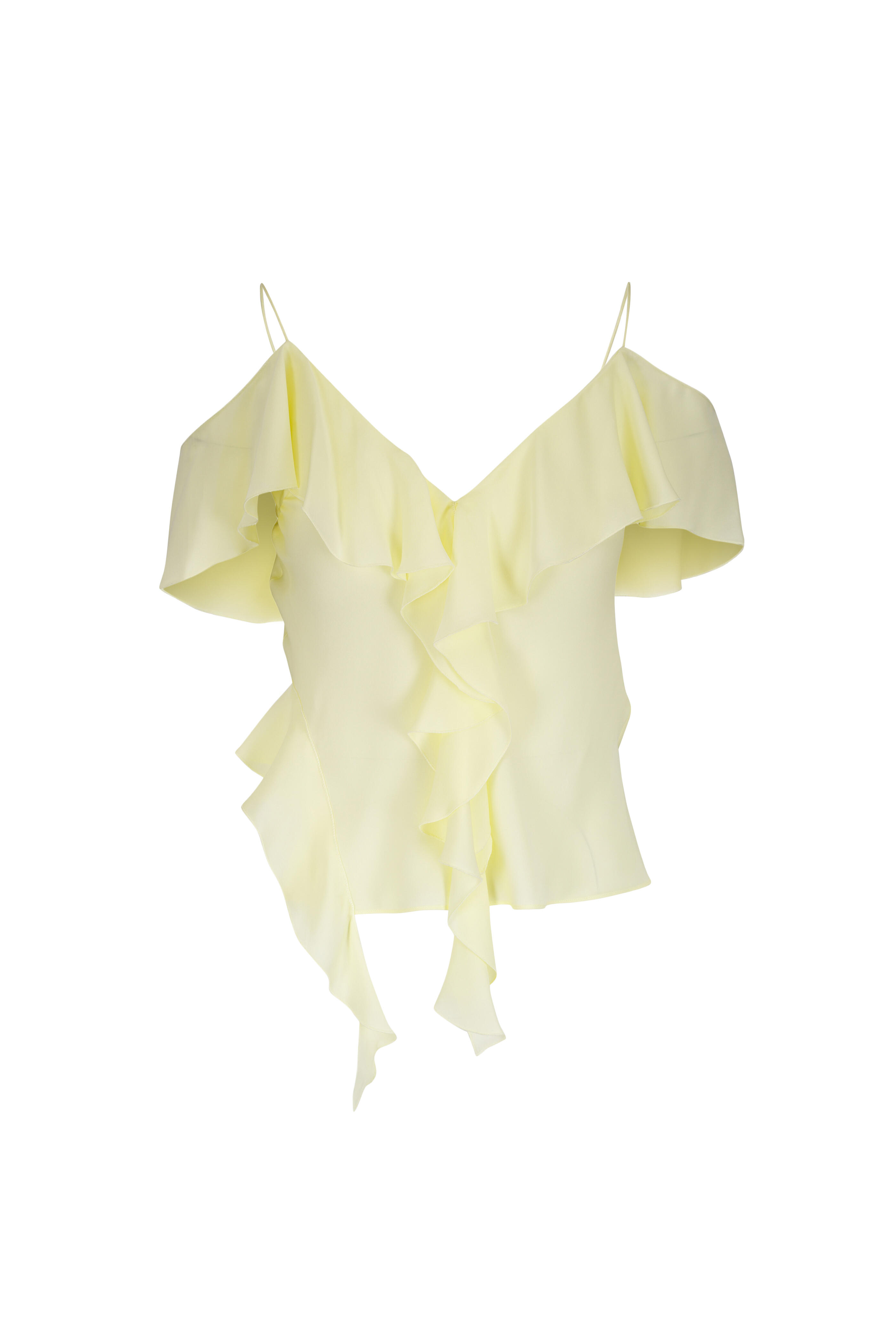 Dorothee Schumacher - Sheer Twist 1 Lemon Ruffle Blouse