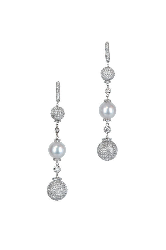 Mariani - Bellagio South Sea Pearl & Diamond Earrings