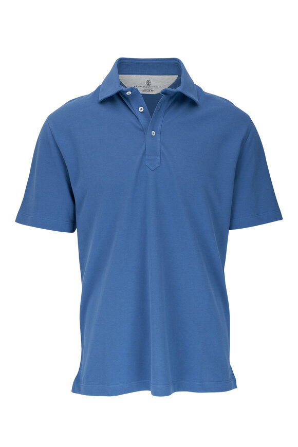 Royal Blue Brera Piqué Polo Shirt