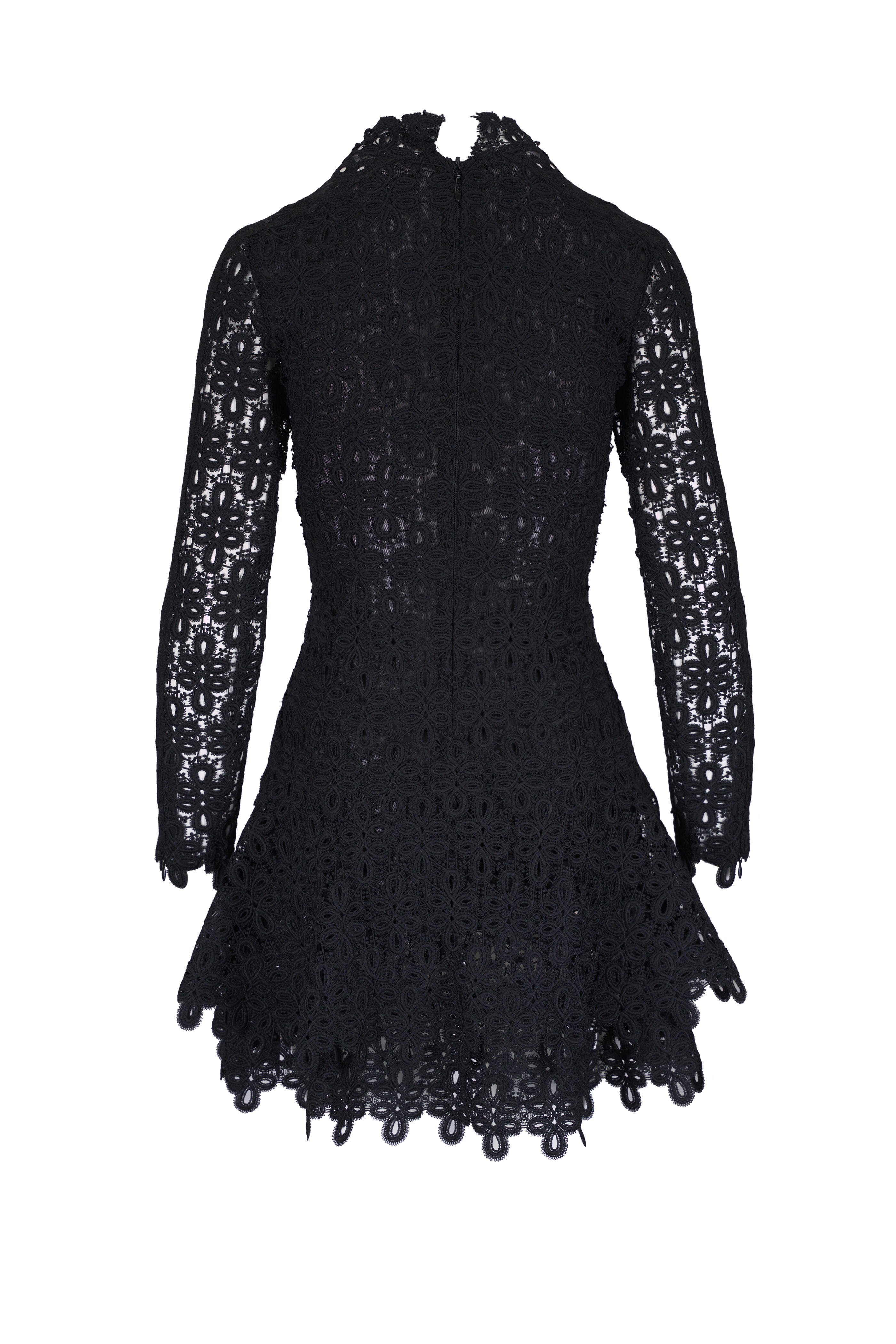 Simkhai - Signature Joy Black Guipure Lace Mini Dress