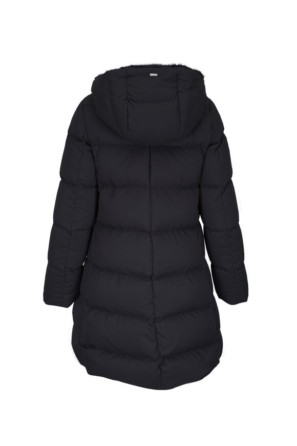 Herno - A-Shape Black Quilted Down Jacket