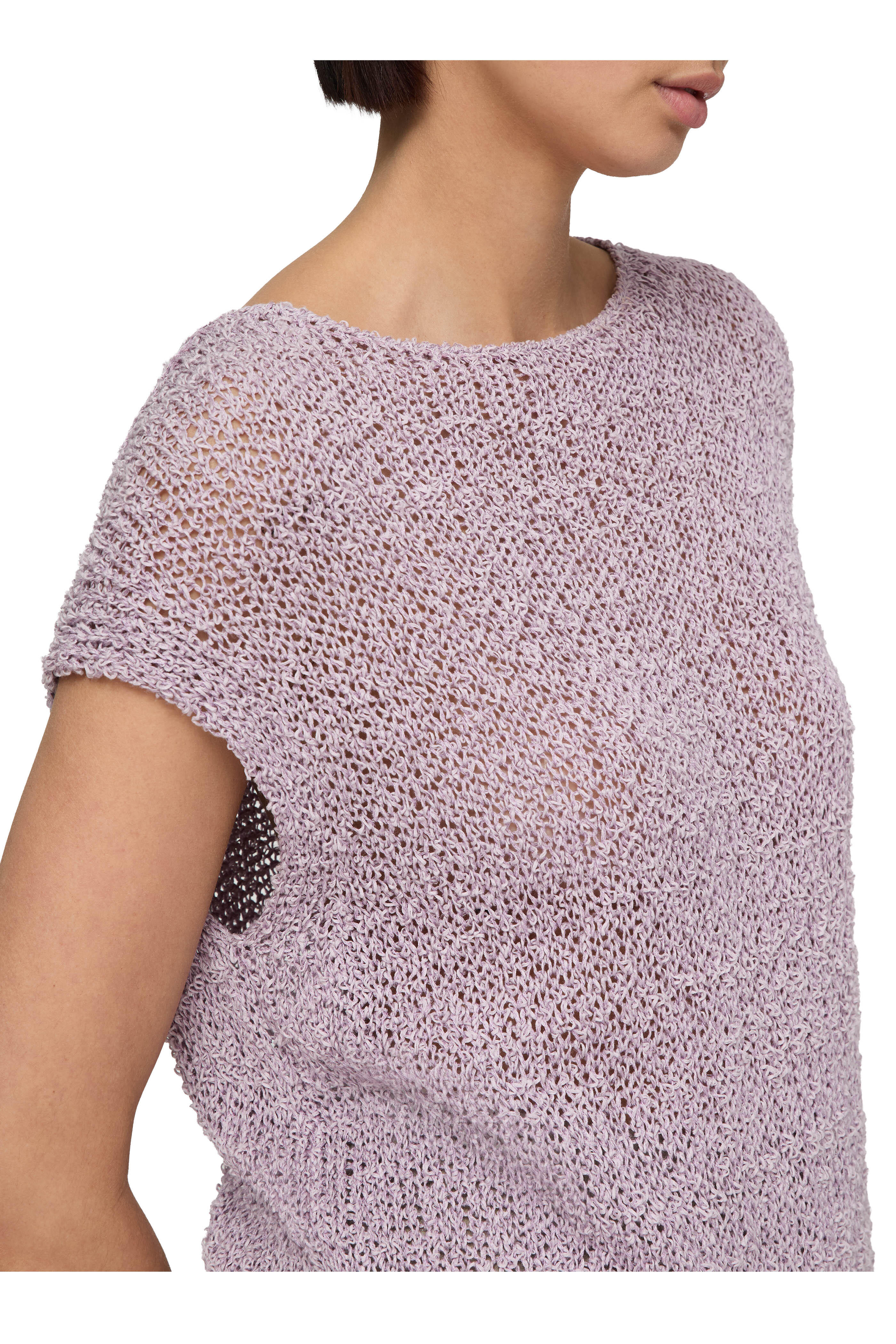 Lafayette 148 New York - Lavender Open Stitch Sweater