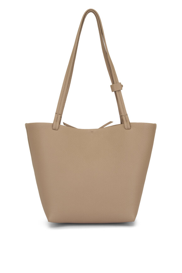The Row Medium Park Dark Taupe Leather Tote - view 2
