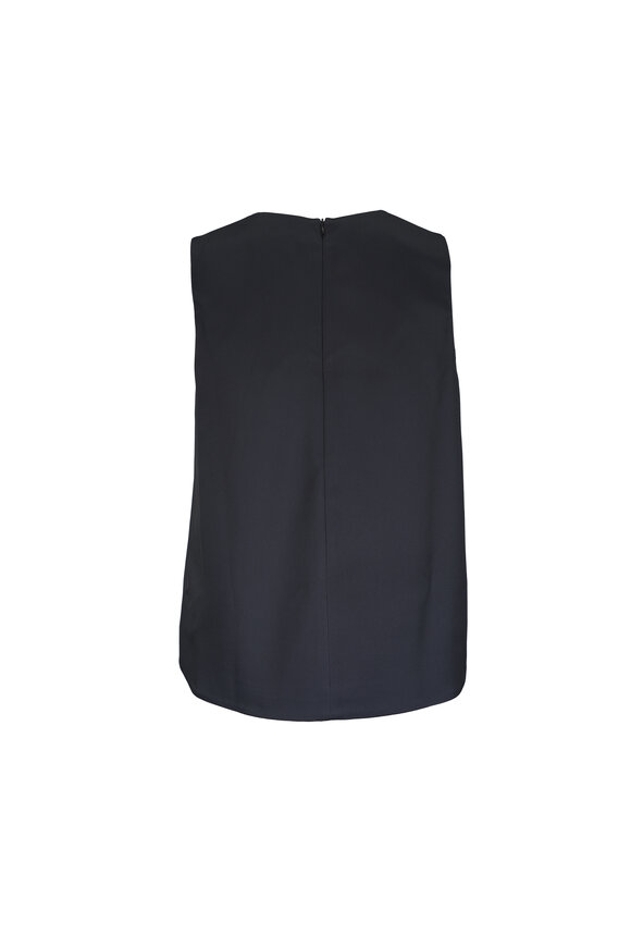 La DoubleJ La Scala Peonies Blue & Black Jacquard Top - view 2