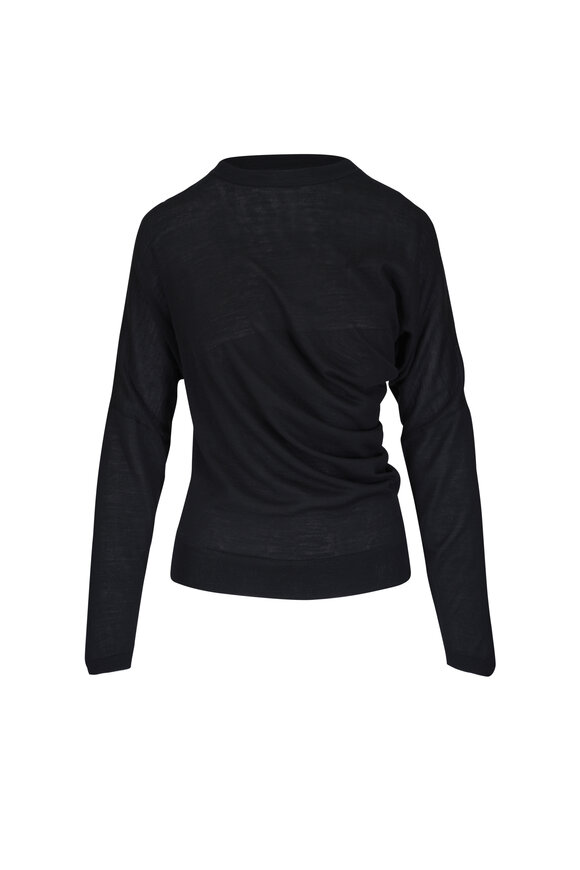 Odeeh Jet Black Extrafine Merino Sweater