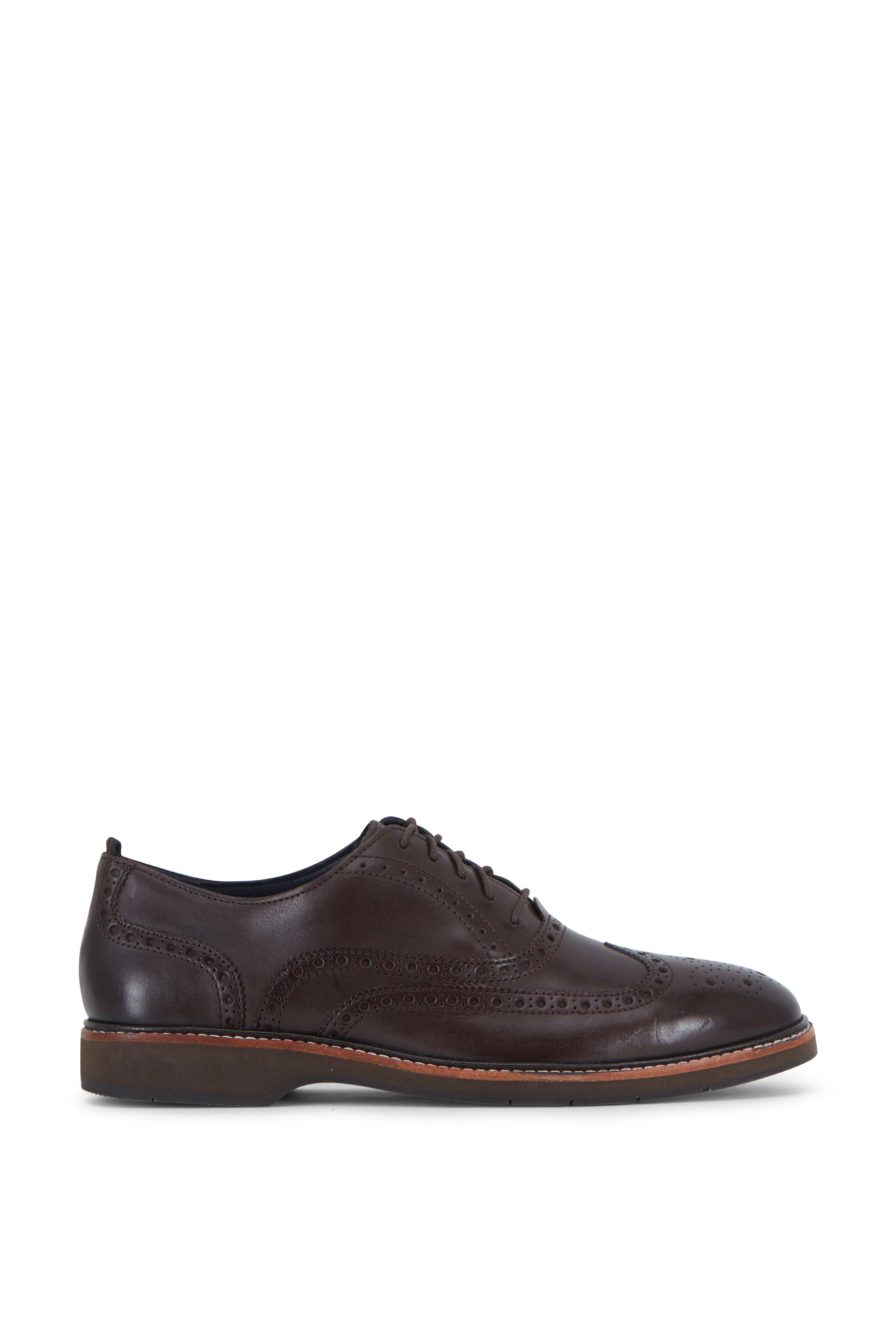 Cole Haan - Morris Java Brown Leather Wingtip Oxford