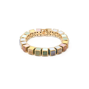Eddie Borgo - Jade, Quartz & Agate Inlaid Cube Bracelet