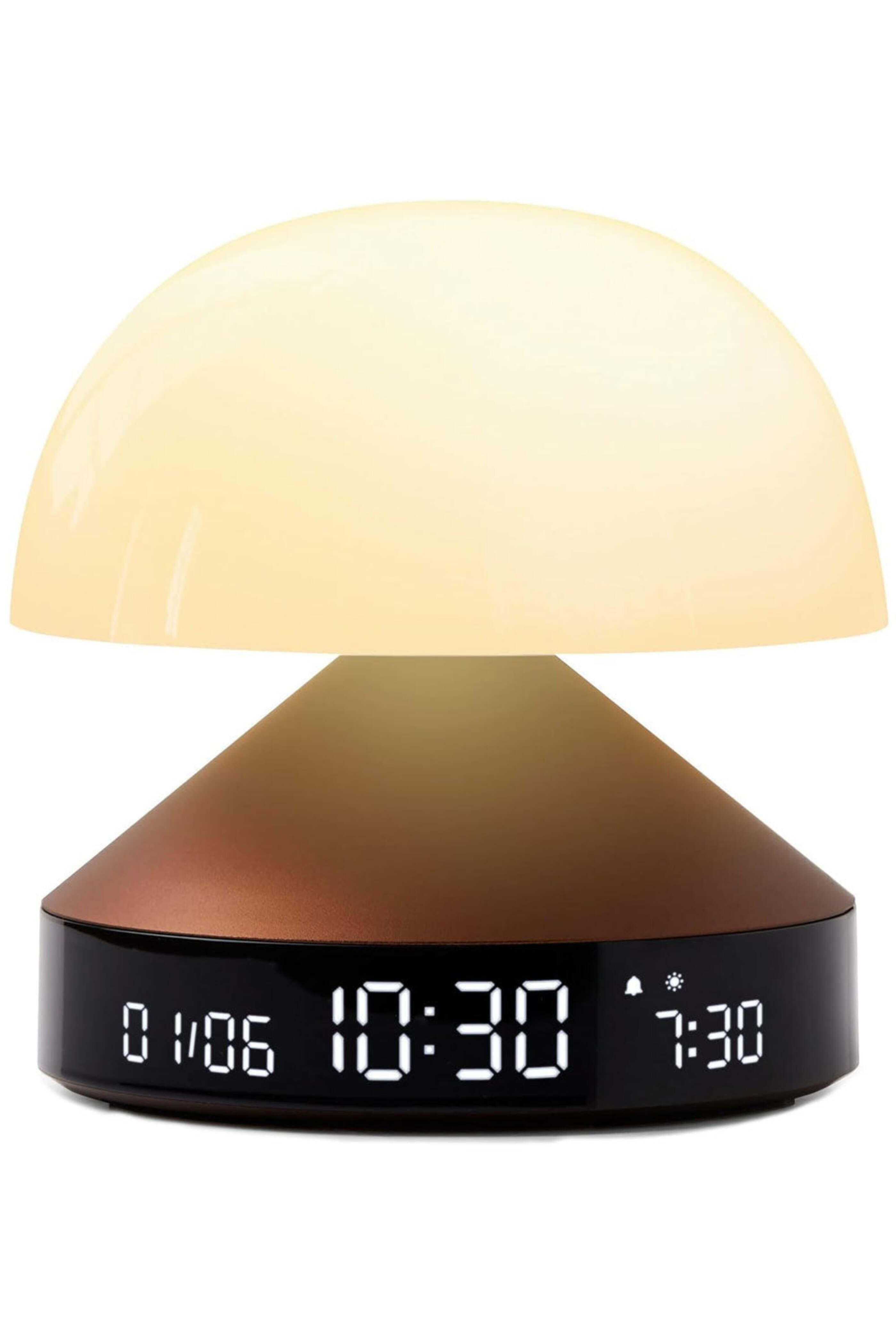 Lexon - Mina Sunrise Alarm Clock in Gun Metal