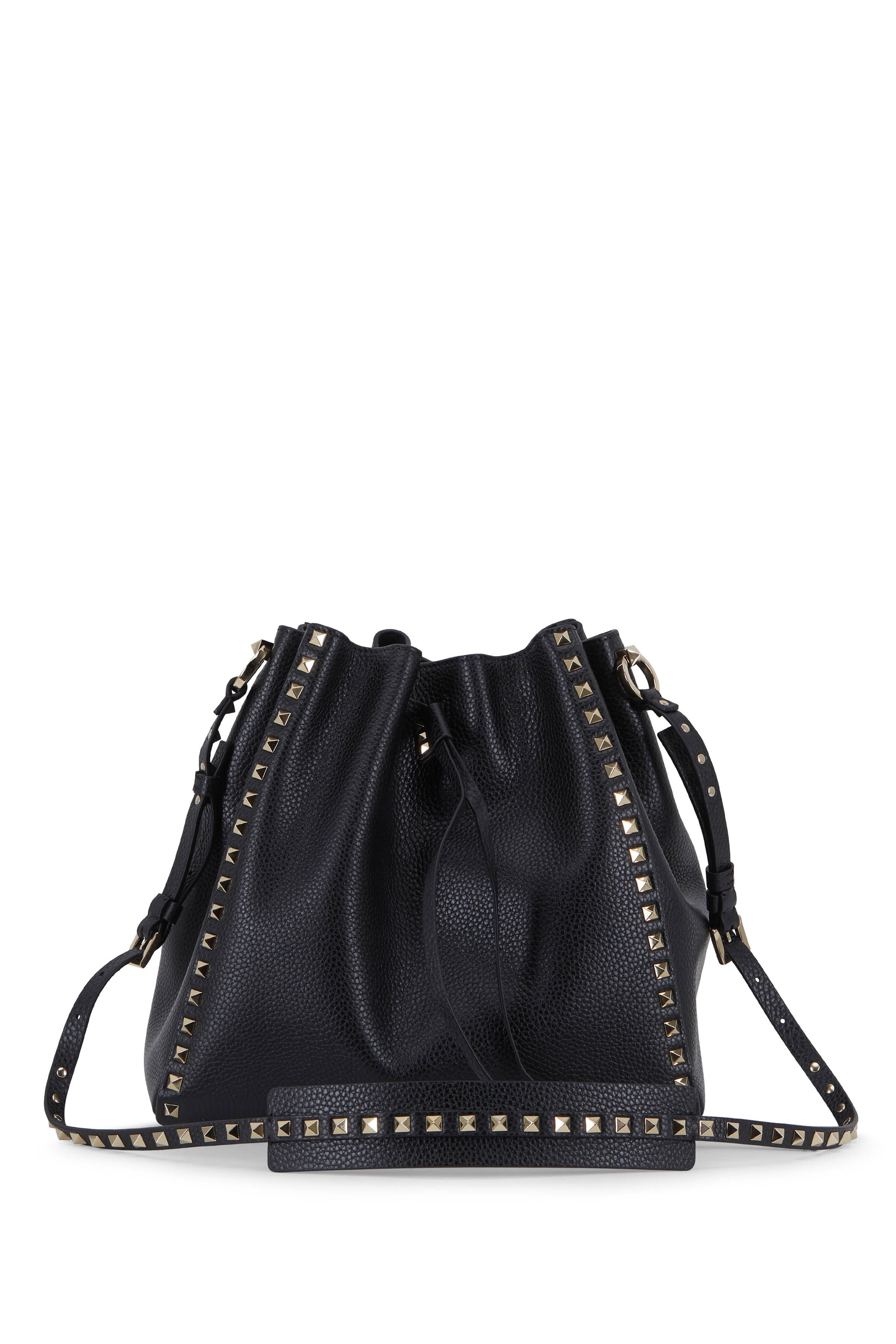 ★Valentino Garavani ROCKSTUD BUCKET 2way ショルダーバッグ Valentino Garavani Rockstud Embellished Bucket Bag