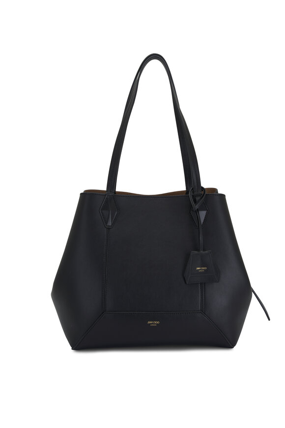 Jimmy Choo - Diamond Black Leather Tote Bag