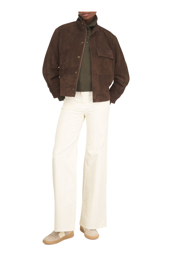 Nili Lotan Florence Stone Corduroy Pant - view 2
