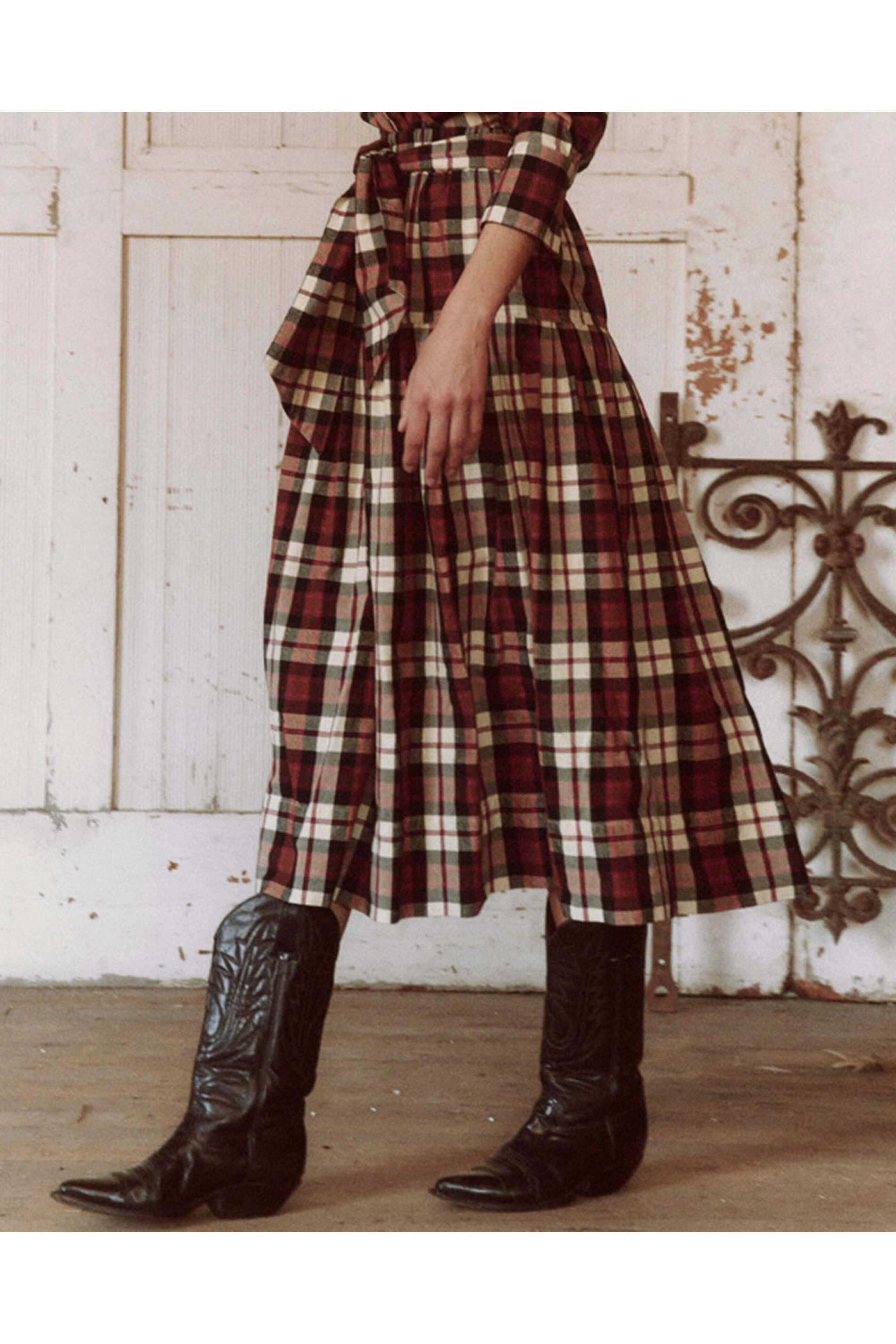 The Great - The Highland Skirt in Mill Plaid