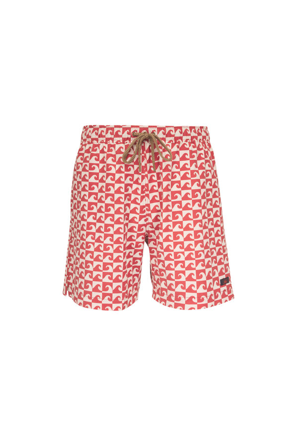 Faherty Brand All Day™ Clay Wave Block Swim Trunks - view 1