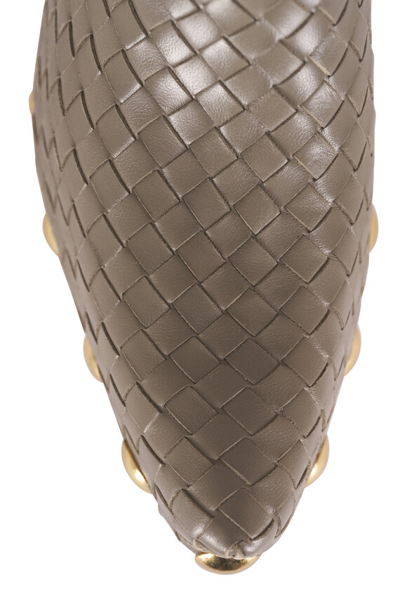 Bottega Veneta Wanda Dark Taupe Leather Clog, 50mm - view 8