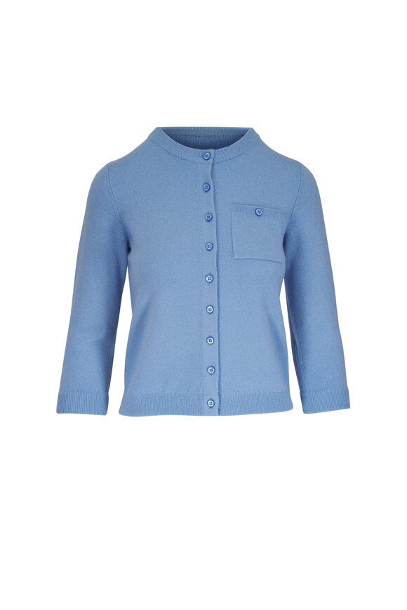 Vince Hydrangea Wool & Cashmere Pocket Cardigan