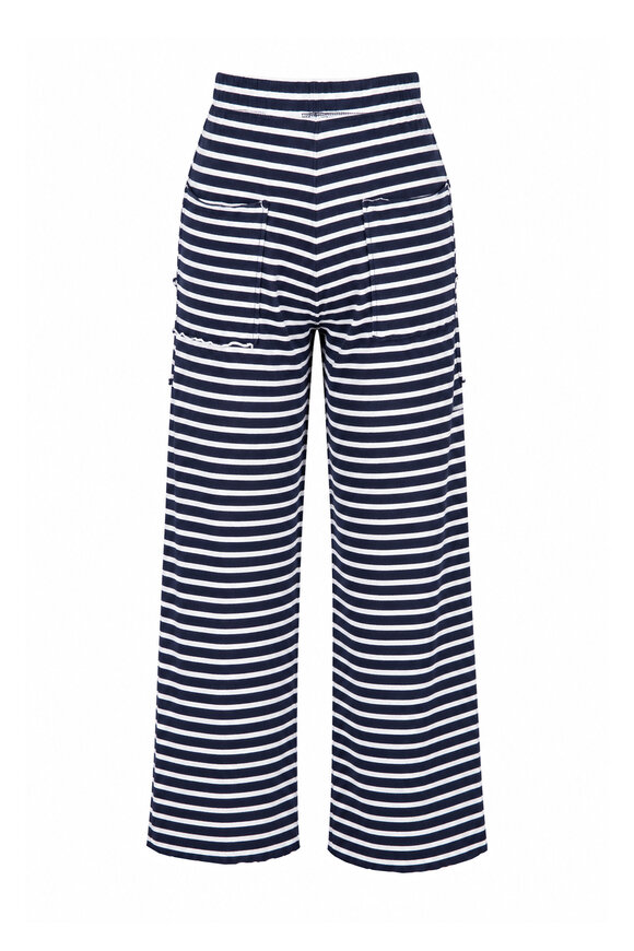 Frank & Eileen Penny Yacht Stripe Patch Pocket Jersey Pant - view 2
