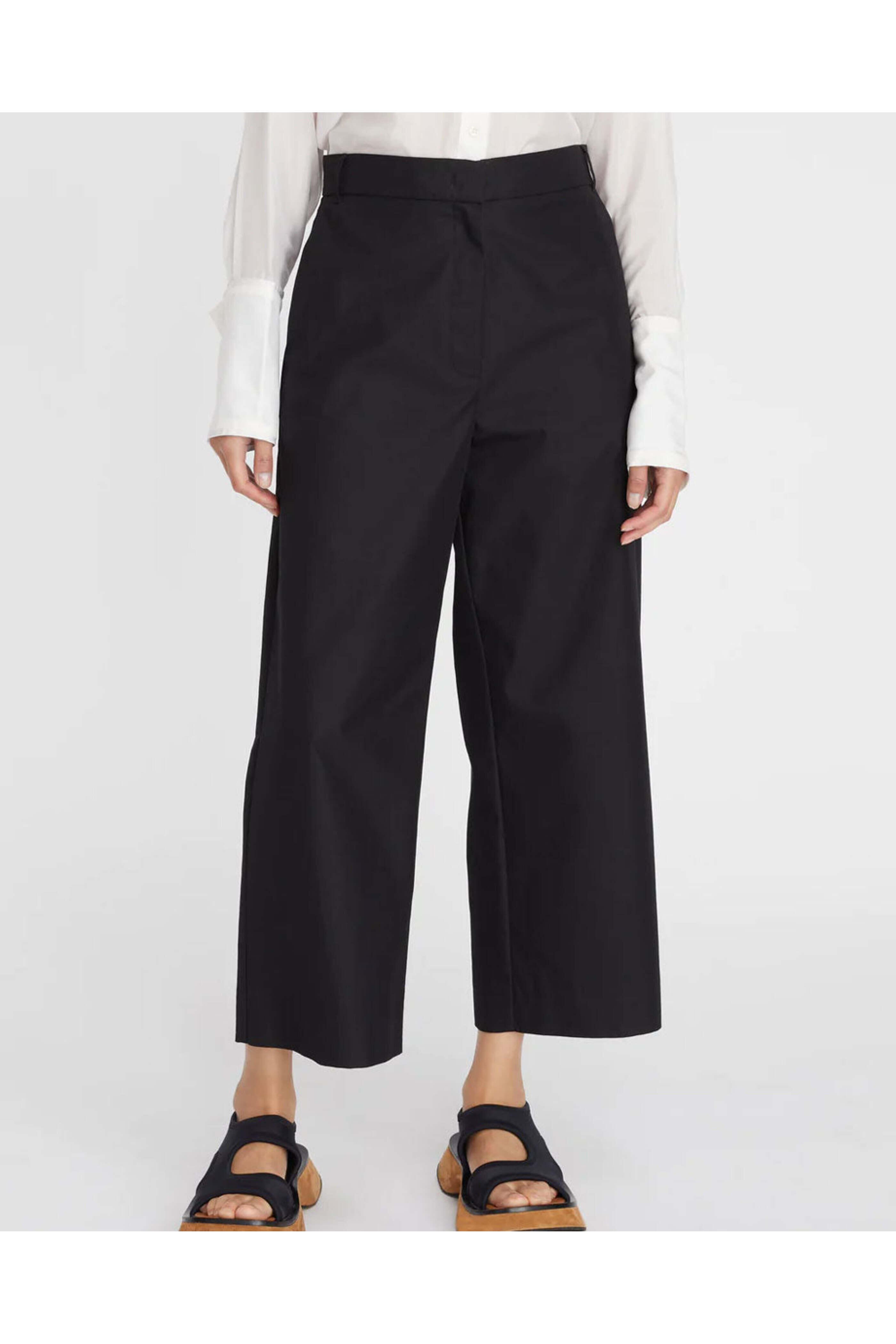 Lee Mathews - Black Davey Cropped Pant