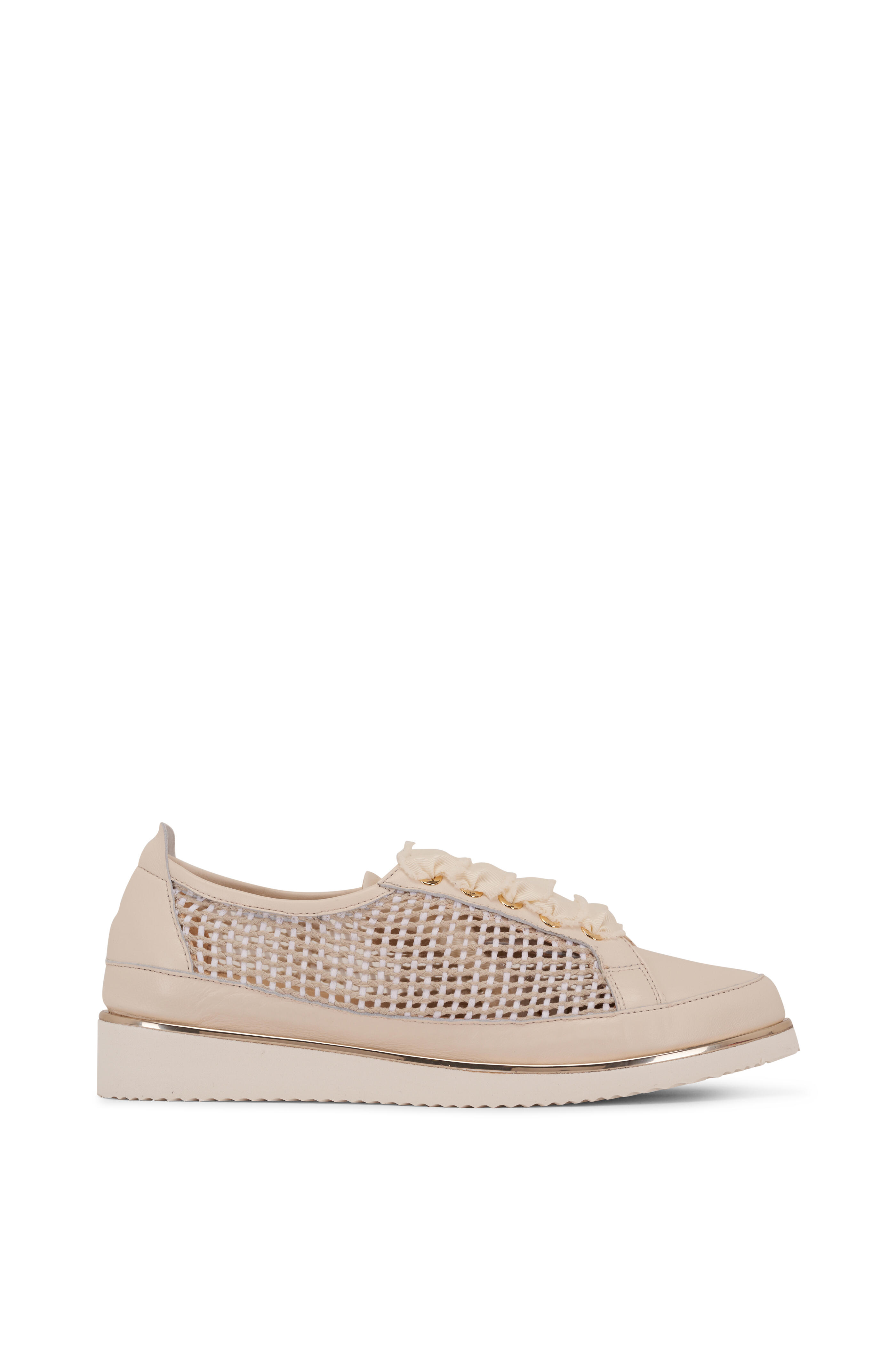 Ron White - Novalee Ice Raffia Lace Up Sneaker