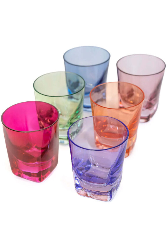 Estelle Colored Glass Multicolor Shot Glass Set
