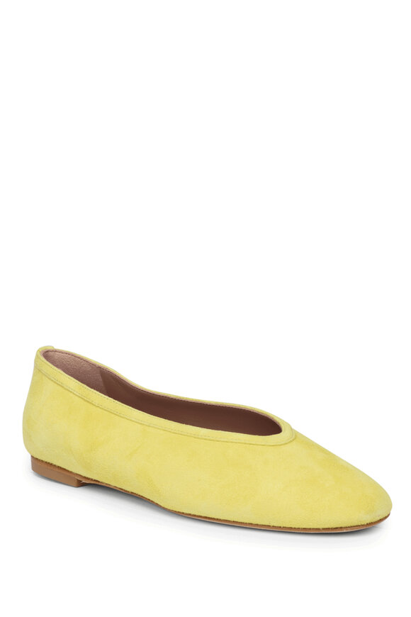 Francesco Russo - Leopard Velvet Pointed Ballet Flat