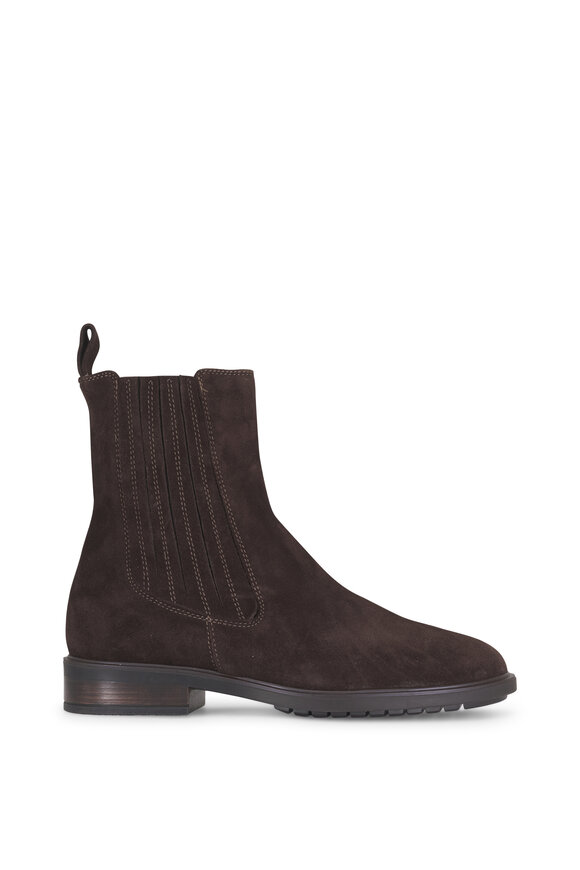 Ron White Posie Chocolate Suede Inside Zip Boot, 25mm - view 2