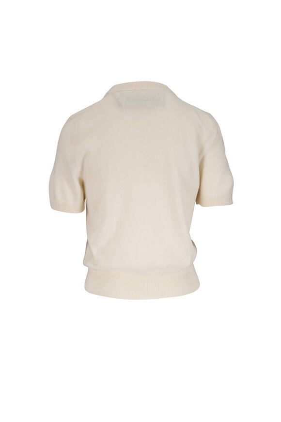 Libertine Porcelain Garden Cashmere Short Sleeve Sweater - view 2