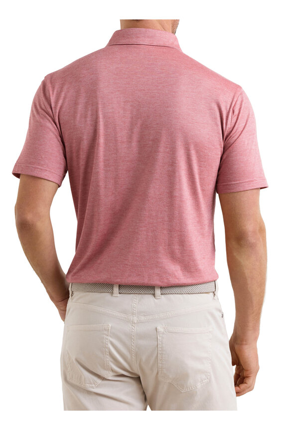 Peter Millar Excursionist Scarlet Stripe Polo - view 4