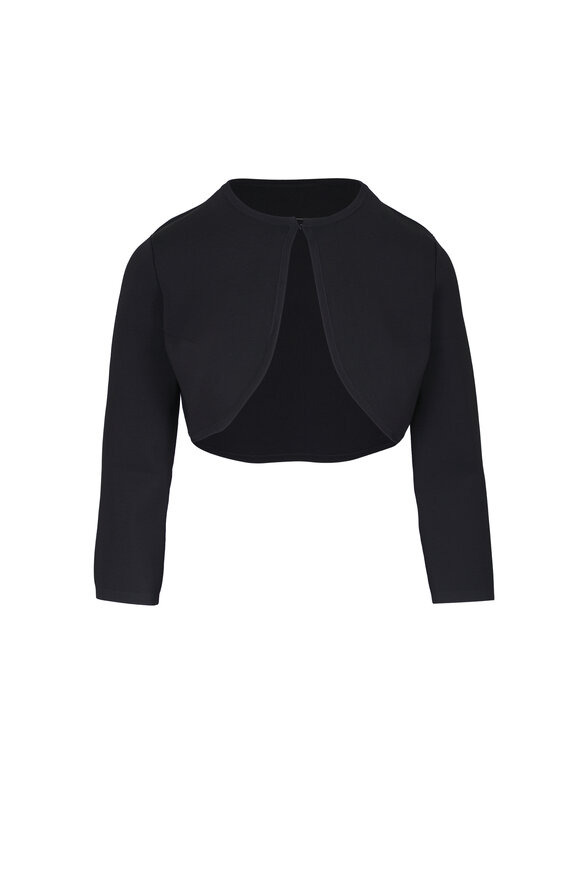 Carolina Herrera Black Knit Bolero - view 1
