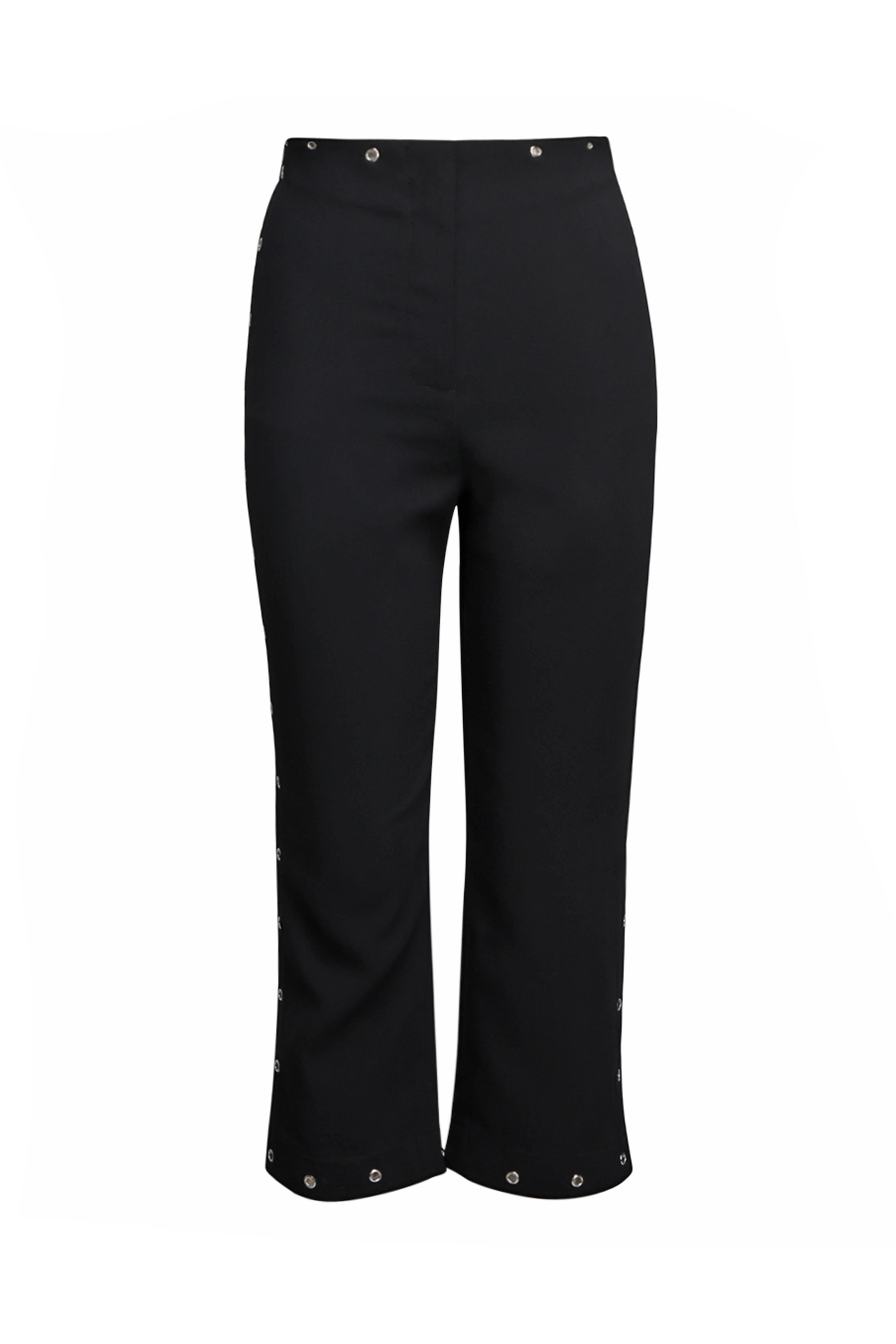 Paris Georgia - Black Riveted Capri Pant