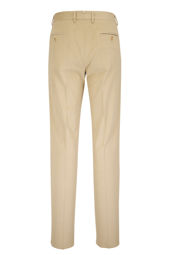 Maurizio Baldassari Khaki Cotton Stretch Chino Pant - view 2