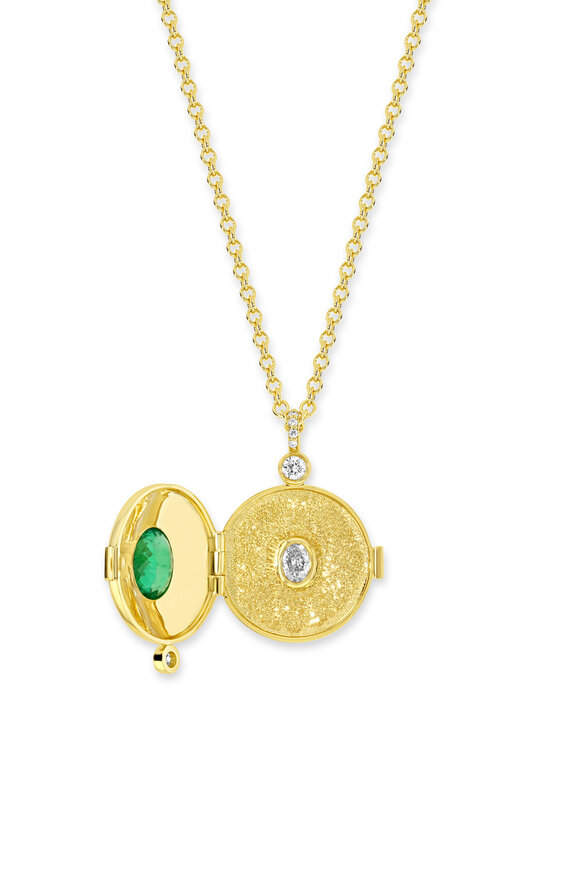 Future Fortune - 18K Gold Emerald Wizard Locket