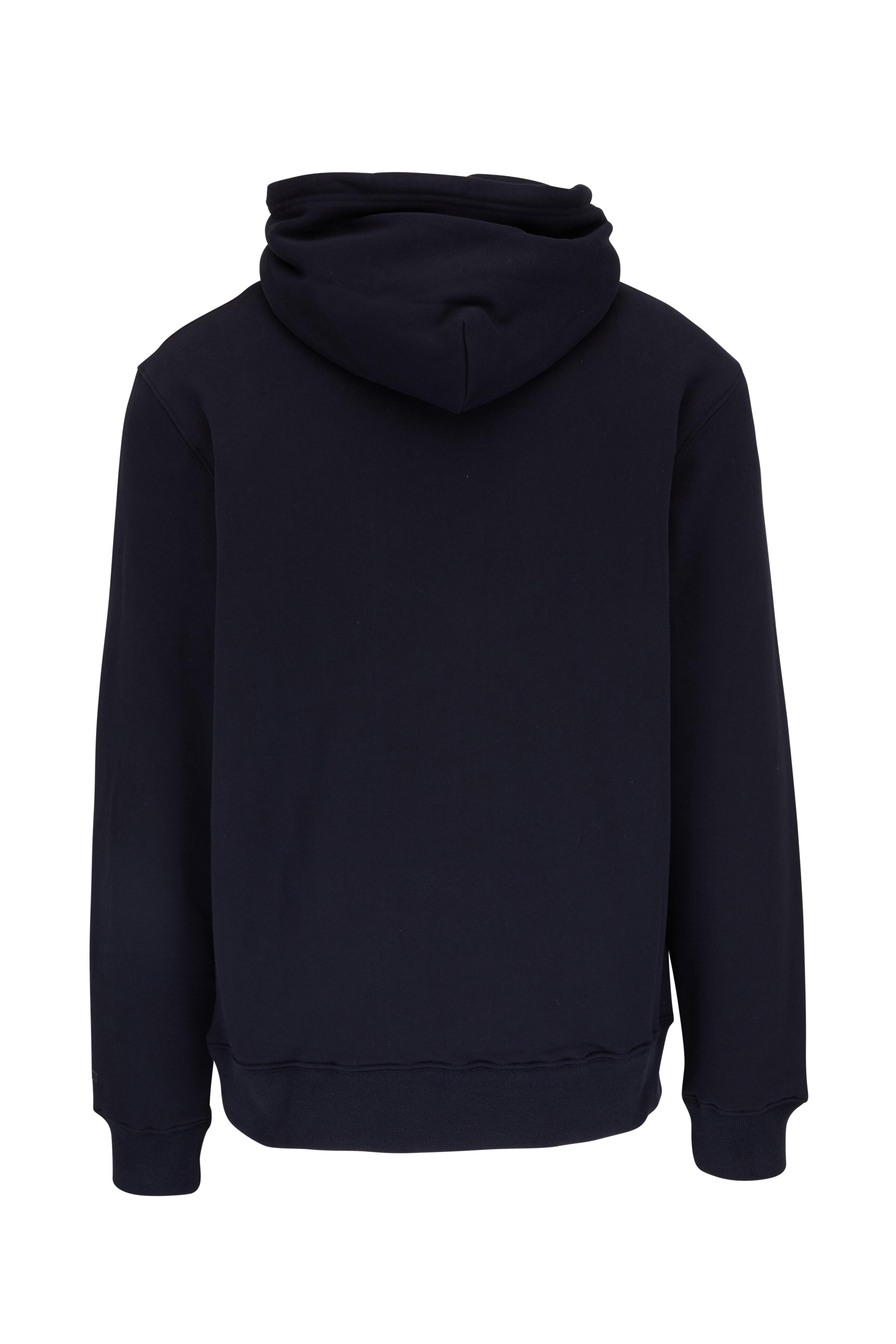 Swet Tailor - Navy Blue Stretch Cotton Hoodie