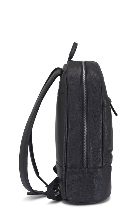 Want Les Essentiels Kastrup Black Pebbled Leather Backpack - view 3