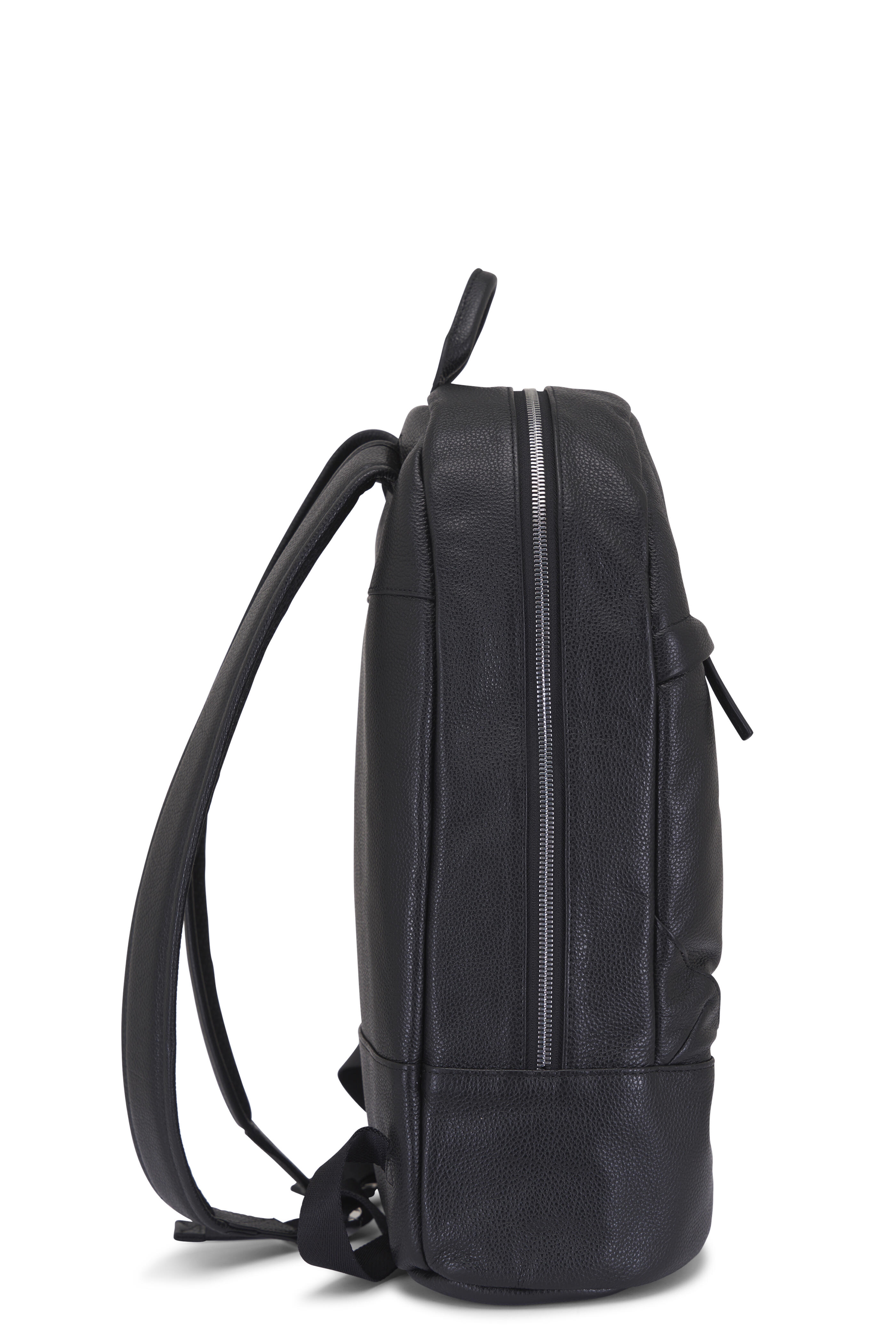 Want Les Essentiels - Kastrup Black Pebbled Leather Backpack Want Les Essentiels - Kastrup Black Pebbled Leather Backpack