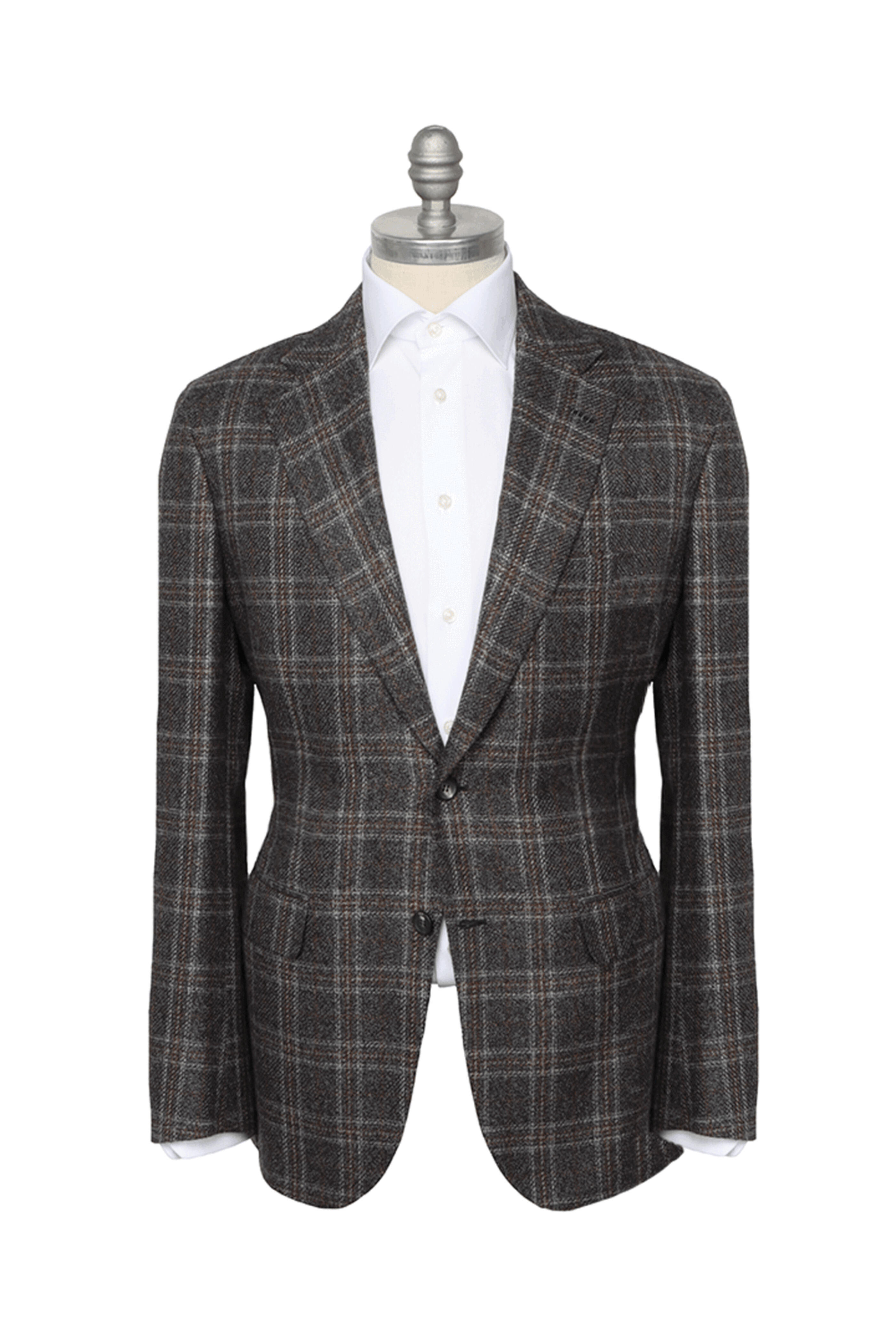 Brioni - Graphite New Plume Check Sportcoat