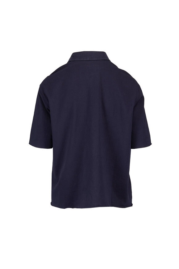 Frank & Eileen Patty Navy Short Sleeve Popover Henley - view 2